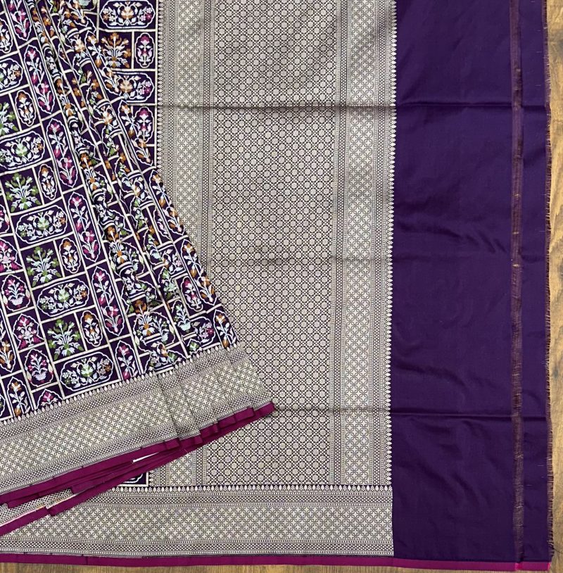 Banarasi Khatan Silk Saree - Image 4