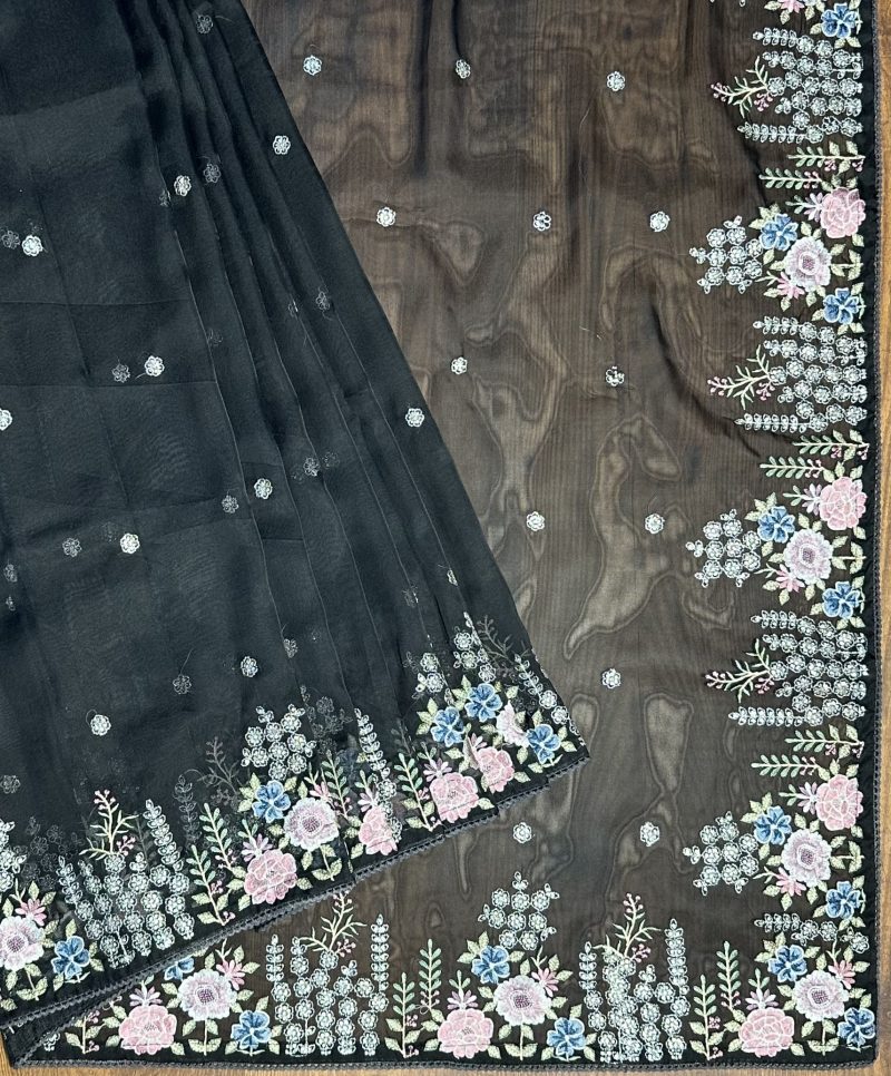 Organza Silk Saree - Image 3