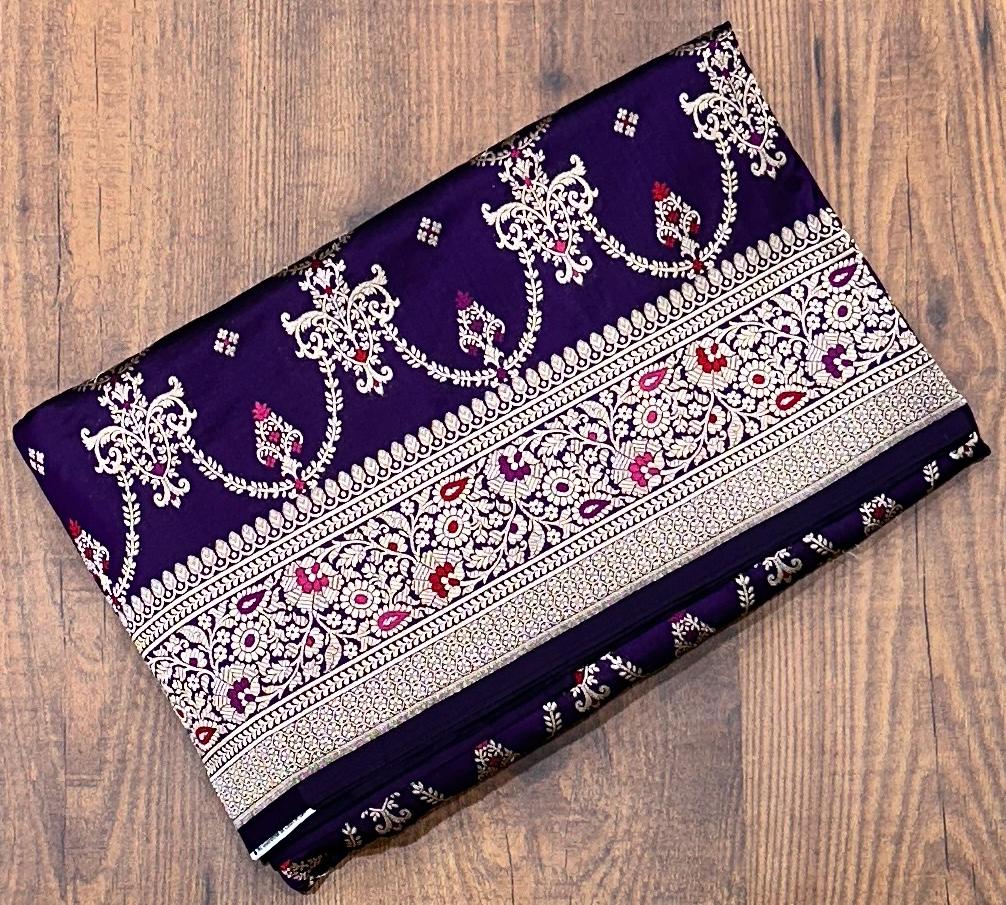 Meenakari Katan Silk Saree