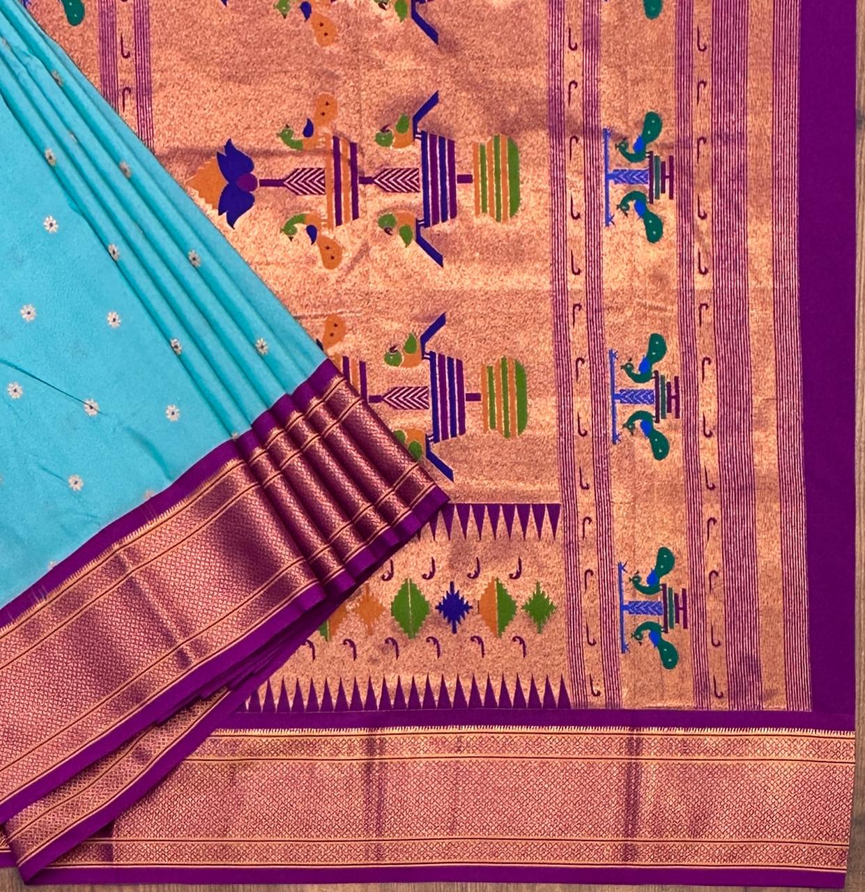 Semi Paithani Saree - Image 3