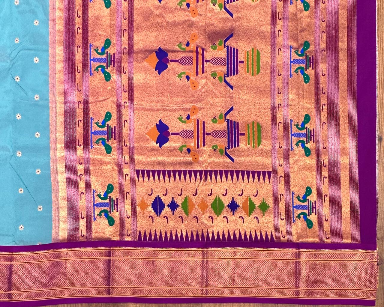 Semi Paithani Saree - Image 4